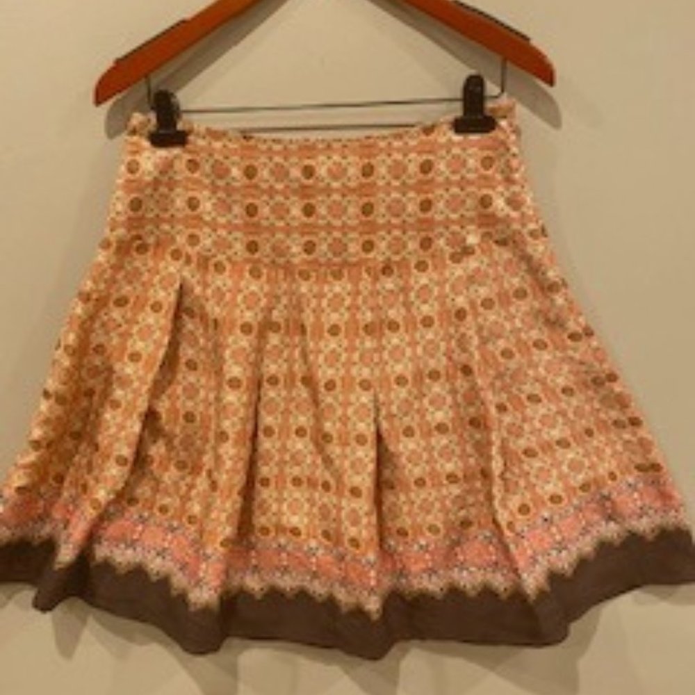 ANTHROPOLOGY TAPEMEASURE SZ. 4 BOHO PLEATED, LINED